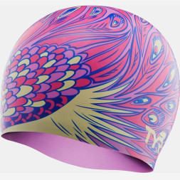 Шапочка для плавания TYR Silicone Peacock Cap