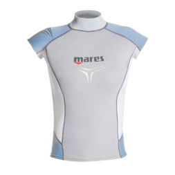 Гидрокостюм-Футболка без рукавов MARES RASH GUARD, Лайкра, Женская, голубая